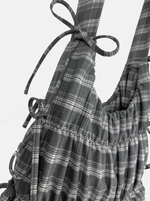 KIOTO MEDIUM GREY CHECKERED